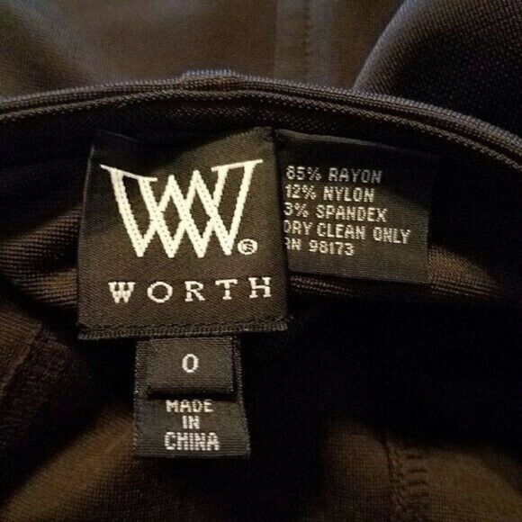 Worth Dark Brown Fit & Flare Side Zip Knee Length Skirt Size 0 - Picture 3 of 5